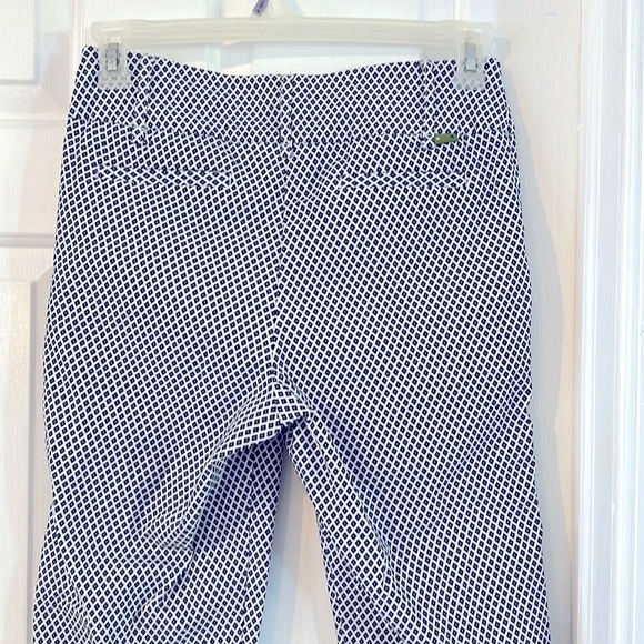 NWOT Women’s Swing Control Black & White Diamond Print Golf Ankle Pants Size 6 - Picture 7 of 9